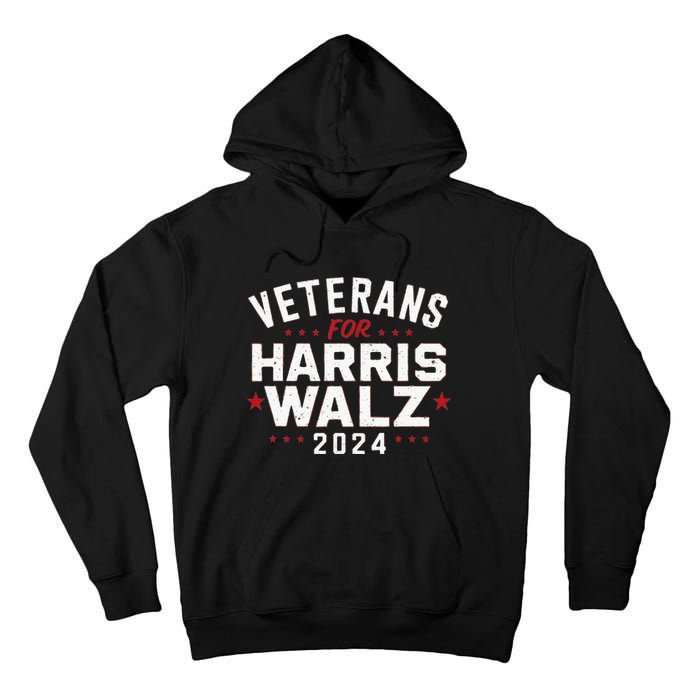 Veterans For Harris Waltz 2024 Tall Hoodie