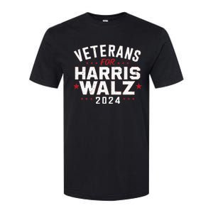 Veterans For Harris Waltz 2024 Softstyle CVC T-Shirt