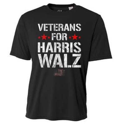 Veterans For Harris 2024 Kamala Harris Tim Walz Veteran Usa Cooling Performance Crew T-Shirt