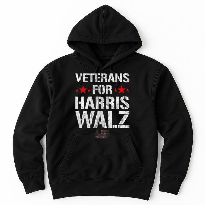 Veterans For Harris 2024 Kamala Harris Tim Walz Veteran Usa Hoodie