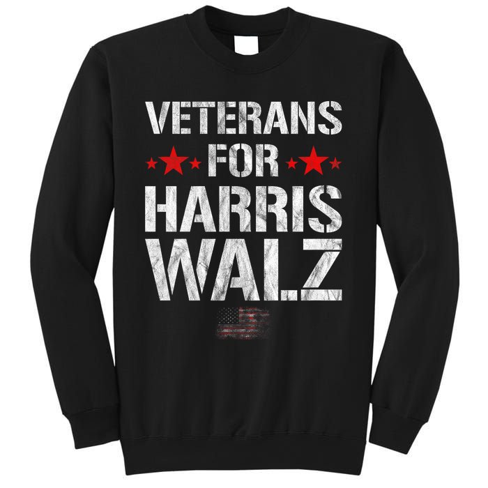 Veterans For Harris 2024 Kamala Harris Tim Walz Veteran Usa Sweatshirt