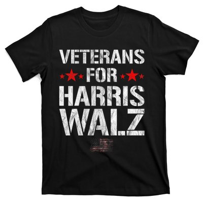 Veterans For Harris 2024 Kamala Harris Tim Walz Veteran Usa T-Shirt