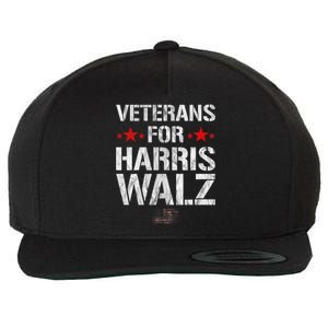 Veterans For Harris 2024 Kamala Harris Tim Walz Veteran Usa Wool Snapback Cap