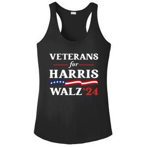 Veterans For Harris Walz 2024 Vote Tim Walz Kamala Harris Ladies PosiCharge Competitor Racerback Tank