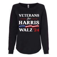 Veterans For Harris Walz 2024 Vote Tim Walz Kamala Harris Womens California Wash Sweatshirt