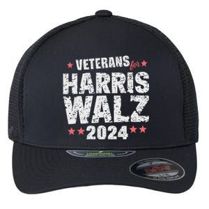 Veterans For Harris Waltz 2024 Flexfit Unipanel Trucker Cap