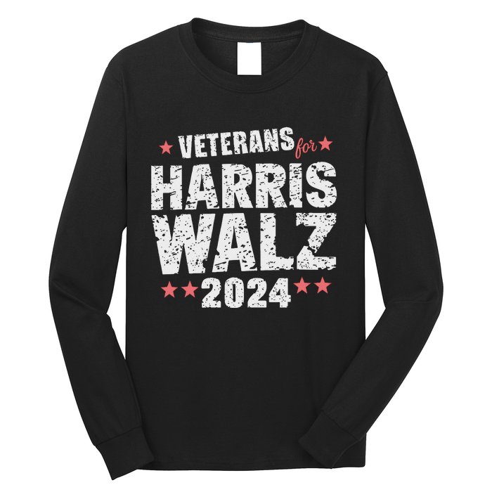 Veterans For Harris Waltz 2024 Long Sleeve Shirt