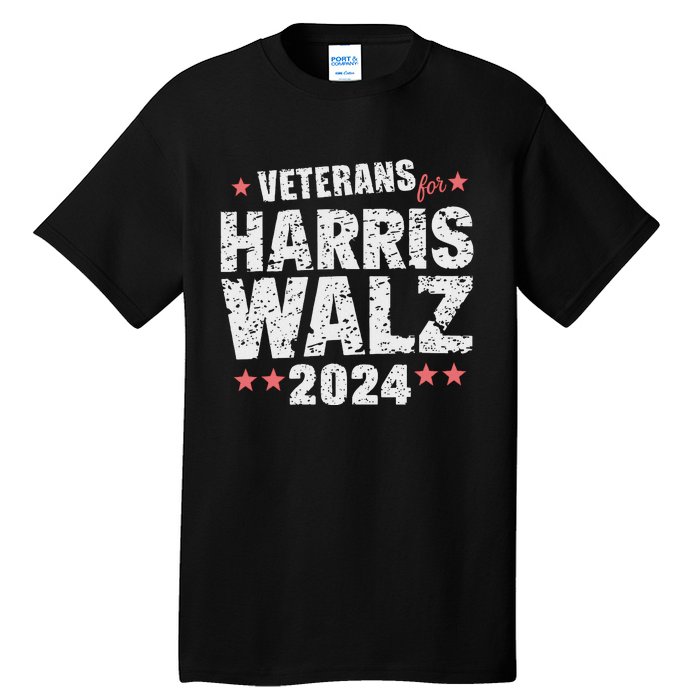 Veterans For Harris Waltz 2024 Tall T-Shirt