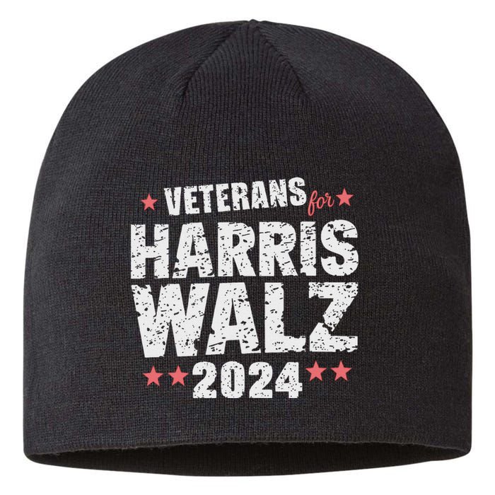 Veterans For Harris Waltz 2024 Sustainable Beanie