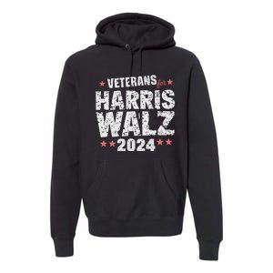 Veterans For Harris Waltz 2024 Premium Hoodie