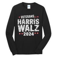 Veterans For Harris Waltz 2024 Tall Long Sleeve T-Shirt