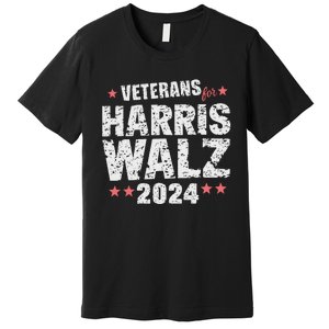 Veterans For Harris Waltz 2024 Premium T-Shirt