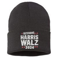 Veterans For Harris Waltz 2024 Sustainable Knit Beanie