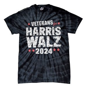 Veterans For Harris Waltz 2024 Tie-Dye T-Shirt