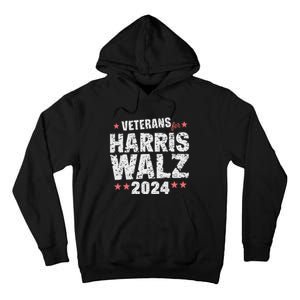 Veterans For Harris Waltz 2024 Tall Hoodie