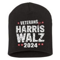 Veterans For Harris Waltz 2024 Short Acrylic Beanie