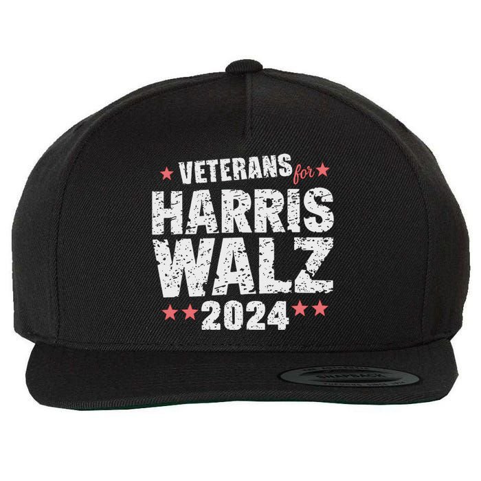 Veterans For Harris Waltz 2024 Wool Snapback Cap