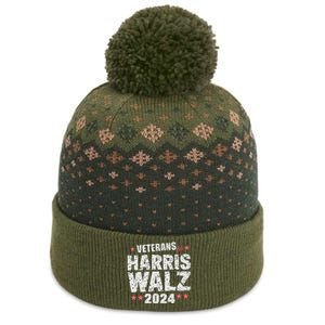 Veterans For Harris Waltz 2024 The Baniff Cuffed Pom Beanie