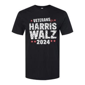 Veterans For Harris Waltz 2024 Softstyle CVC T-Shirt