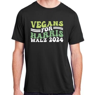 Vegans For Harris Walz 2024 Kamala Waltz 2024 Adult ChromaSoft Performance T-Shirt