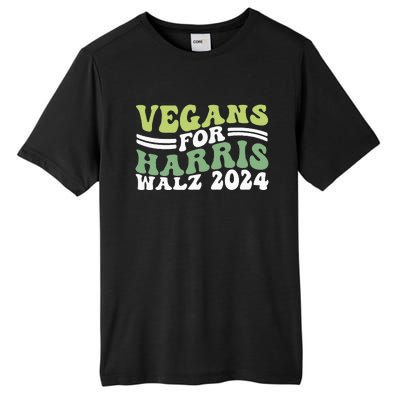 Vegans For Harris Walz 2024 Kamala Waltz 2024 Tall Fusion ChromaSoft Performance T-Shirt