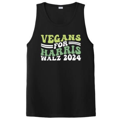 Vegans For Harris Walz 2024 Kamala Waltz 2024 PosiCharge Competitor Tank