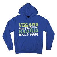 Vegans For Harris Walz 2024 Kamala Waltz 2024 Hoodie