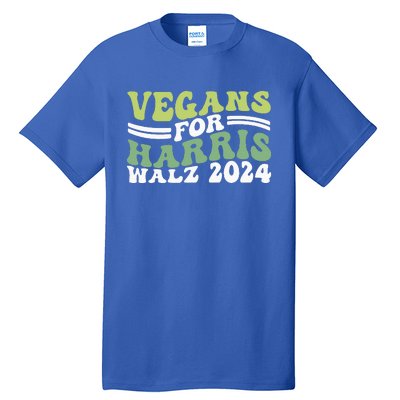 Vegans For Harris Walz 2024 Kamala Waltz 2024 Tall T-Shirt