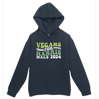 Vegans For Harris Walz 2024 Kamala Waltz 2024 Urban Pullover Hoodie