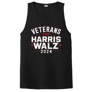 Veterans For Harris Waltz 2024 Election Vote Blue Democrat PosiCharge Competitor Tank