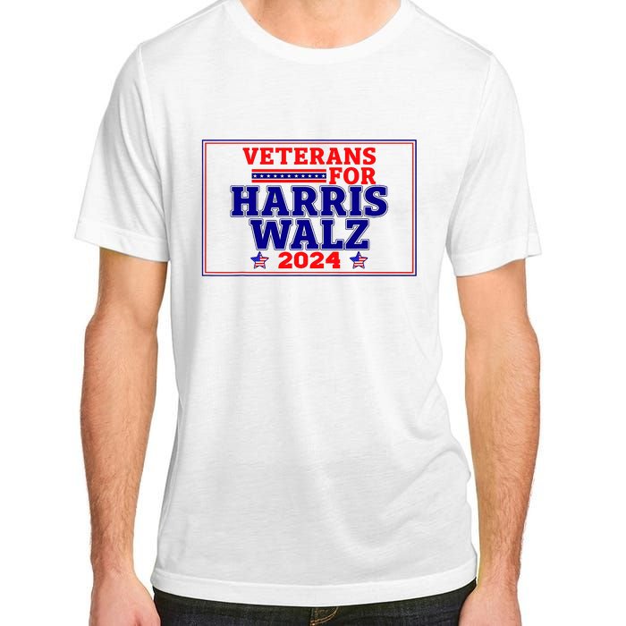 Veterans For Harris Walz 2024 Vote Harris Waltz Election Adult ChromaSoft Performance T-Shirt