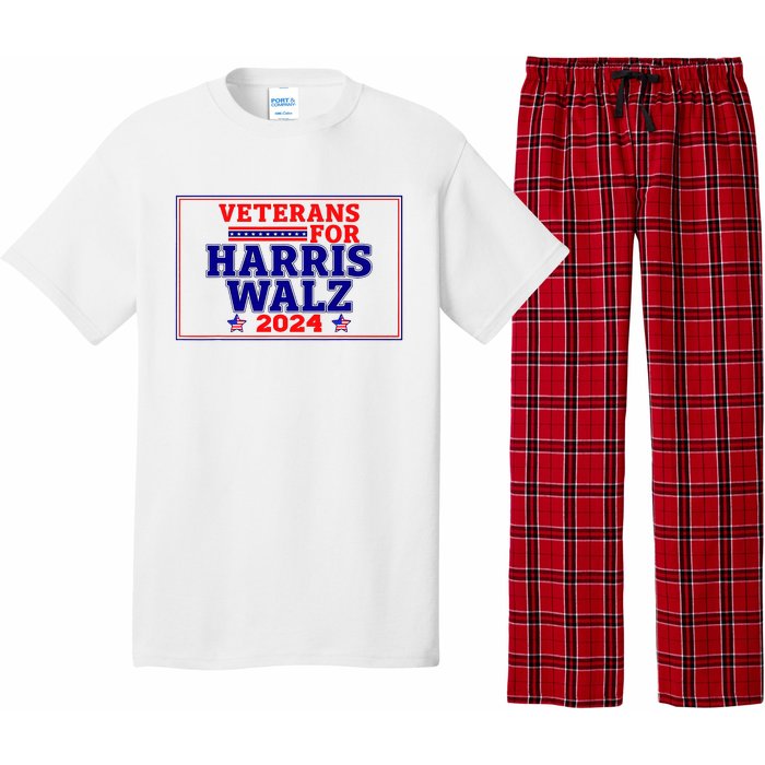 Veterans For Harris Walz 2024 Vote Harris Waltz Election Pajama Set