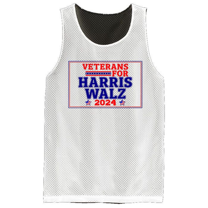 Veterans For Harris Walz 2024 Vote Harris Waltz Election Mesh Reversible Basketball Jersey Tank