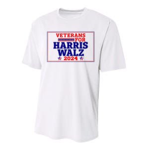 Veterans For Harris Walz 2024 Vote Harris Waltz Election Performance Sprint T-Shirt