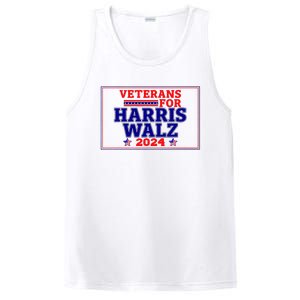 Veterans For Harris Walz 2024 Vote Harris Waltz Election PosiCharge Competitor Tank