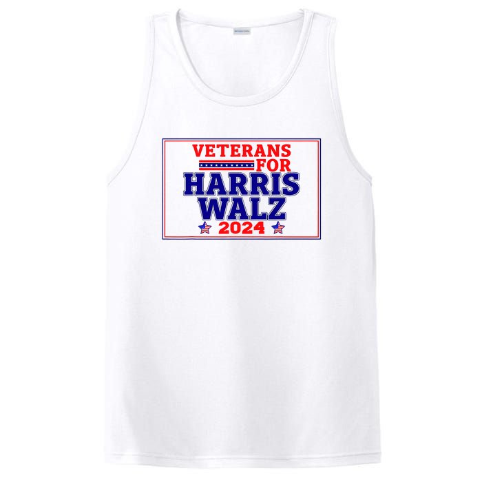 Veterans For Harris Walz 2024 Vote Harris Waltz Election PosiCharge Competitor Tank