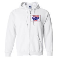 Veterans For Harris Walz 2024 Vote Harris Waltz Election Full Zip Hoodie