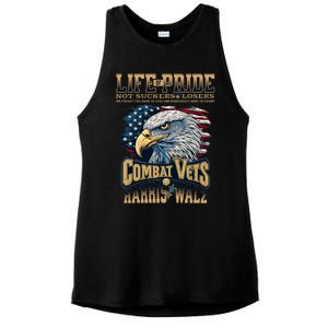 Veterans For Harris Walz 2024 Military Vets Against Trump Ladies PosiCharge Tri-Blend Wicking Tank