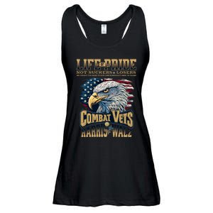 Veterans For Harris Walz 2024 Military Vets Against Trump Ladies Essential Flowy Tank