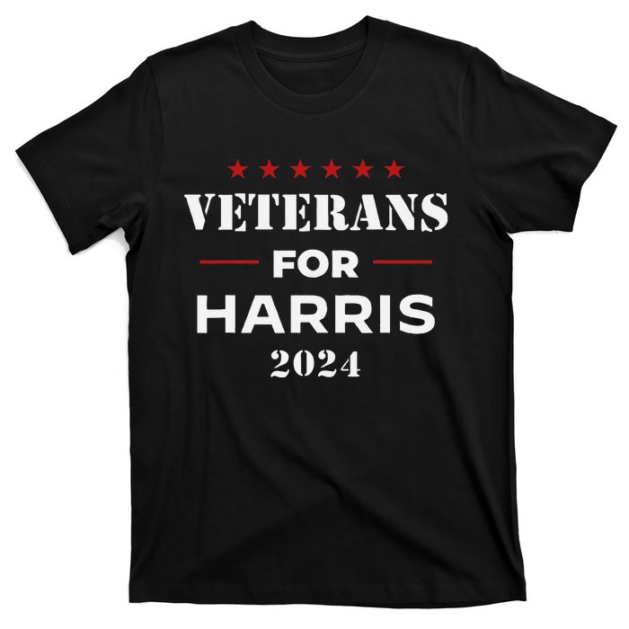 Veterans For Harris 2024 Kamala Harris Veteran Usa T-Shirt