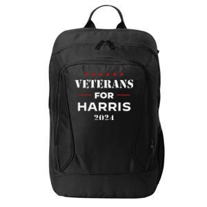 Veterans For Harris 2024 Kamala Harris Veteran Usa City Backpack