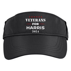 Veterans For Harris 2024 Kamala Harris Veteran Usa Adult Drive Performance Visor