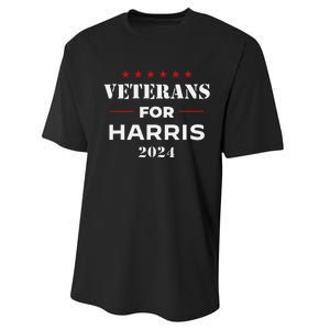 Veterans For Harris 2024 Kamala Harris Veteran Usa Performance Sprint T-Shirt