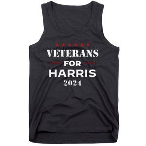 Veterans For Harris 2024 Kamala Harris Veteran Usa Tank Top