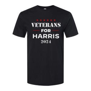 Veterans For Harris 2024 Kamala Harris Veteran Usa Softstyle CVC T-Shirt