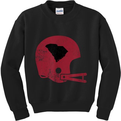 Vintage Football Helmet State Of South Carolina Kids Sweatshirt