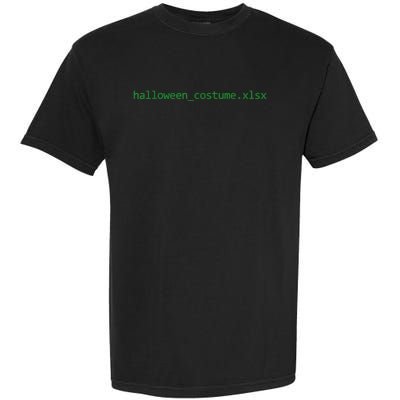 Vintage Funny Halloween Excel Spreadsheet File Garment-Dyed Heavyweight T-Shirt