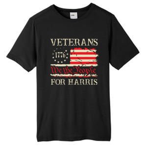 Veterans For Harris We The People 1776 Flag Kamala Harris Tall Fusion ChromaSoft Performance T-Shirt