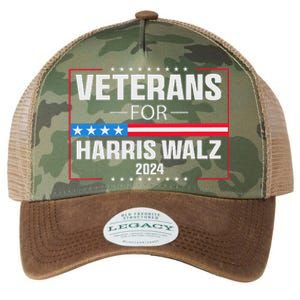 Veterans For Harris Walz 2024 Presidential Campaign Legacy Tie Dye Trucker Hat