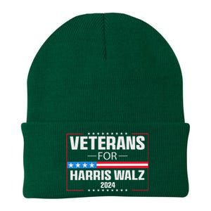 Veterans For Harris Walz 2024 Presidential Campaign Knit Cap Winter Beanie